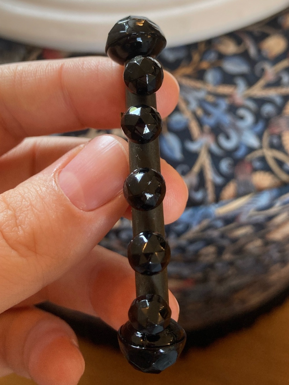 Antique Victorian Gutta Percha/Vulcanite Mourning Brooch - Picture 3 of 13